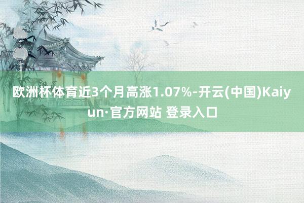 欧洲杯体育近3个月高涨1.07%-开云(中国)Kaiyun·官方网站 登录入口