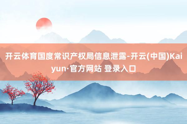 开云体育国度常识产权局信息泄露-开云(中国)Kaiyun·官方网站 登录入口