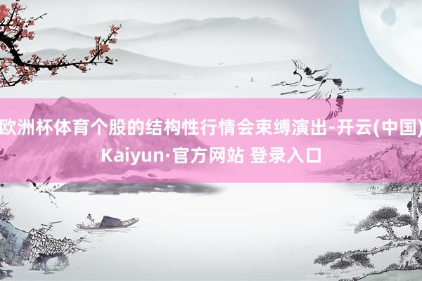 欧洲杯体育个股的结构性行情会束缚演出-开云(中国)Kaiyun·官方网站 登录入口