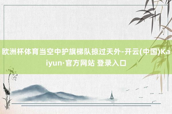 欧洲杯体育当空中护旗梯队掠过天外-开云(中国)Kaiyun·官方网站 登录入口