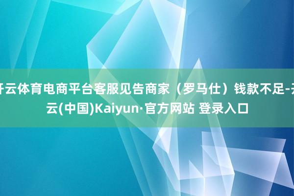 开云体育电商平台客服见告商家（罗马仕）钱款不足-开云(中国)Kaiyun·官方网站 登录入口