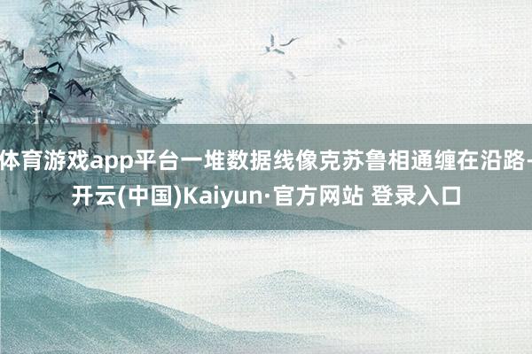 体育游戏app平台一堆数据线像克苏鲁相通缠在沿路-开云(中国)Kaiyun·官方网站 登录入口