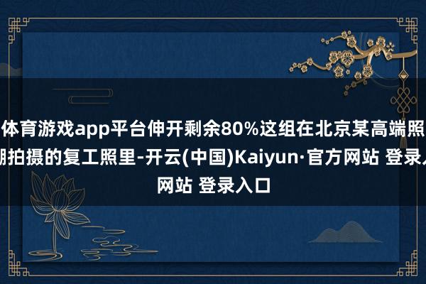 体育游戏app平台伸开剩余80%这组在北京某高端照相棚拍摄的复工照里-开云(中国)Kaiyun·官方网站 登录入口