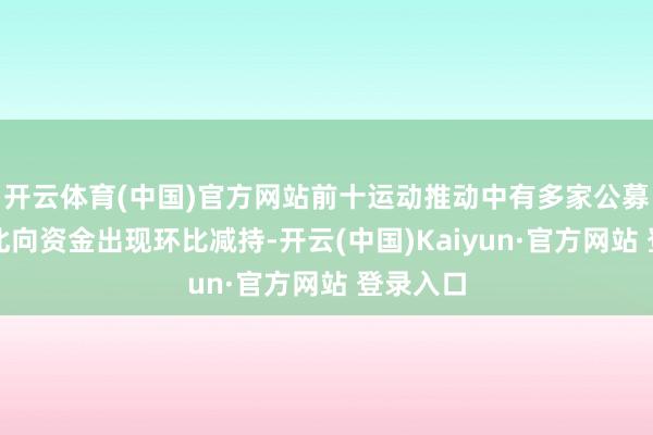 开云体育(中国)官方网站前十运动推动中有多家公募基金或北向资金出现环比减持-开云(中国)Kaiyun·官方网站 登录入口