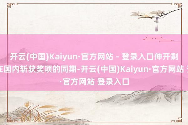 开云(中国)Kaiyun·官方网站 - 登录入口伸开剩余36%在国内斩获奖项的同期-开云(中国)Kaiyun·官方网站 登录入口